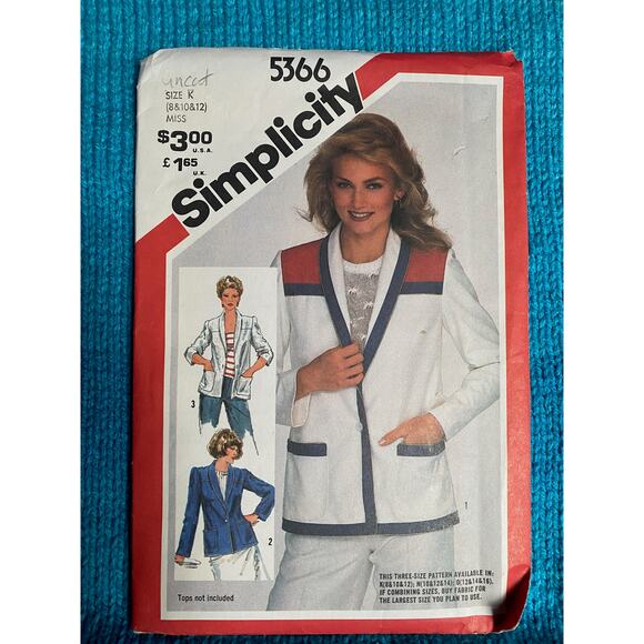Simplicity Sewing pattern 5366 blazer 1970's - Picture 1 of 5